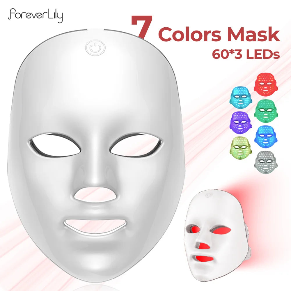 LumiGlow LED-Maske – 7 Farben Lichttherapie
