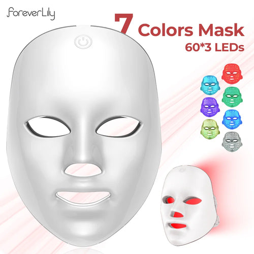 LumiGlow LED-Maske – 7 Farben Lichttherapie