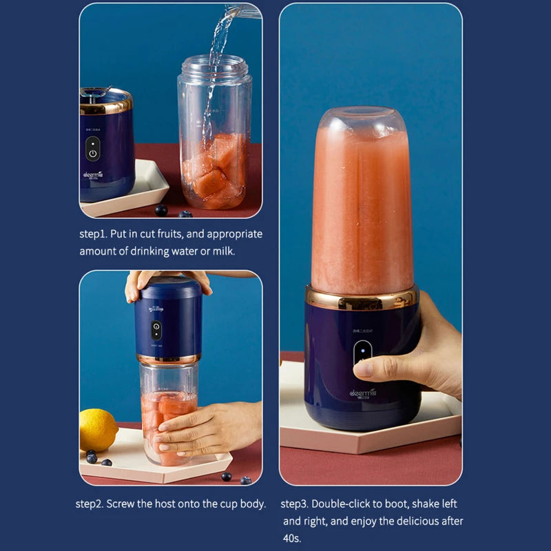 BlendGo Mini-Mixer – Tragbarer Smoothie-Mixer